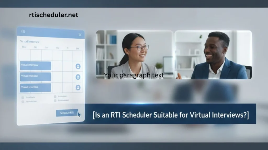 Is an RTI Scheduler Suitable for Virtual Interviews