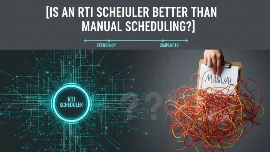 Is an RTI scheduler better than manual scheduling